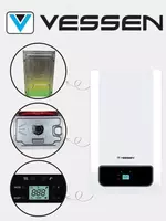 Газовый конвекционный котёл "Vessen" VH-S 32 kW (Белый) Турция Только в розницу
