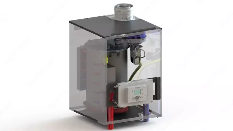 23 000 000 сум Газовый конденсационный котёл "Ecodense" WT-SS 65 kW (Серый) Турция