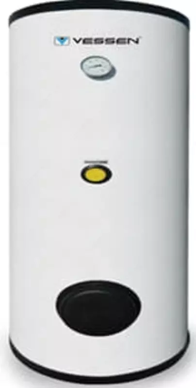 Vessen Radiator Бойлер косвенного нагрева Vessen 200 л. с двумя змеевиками (Белый ...