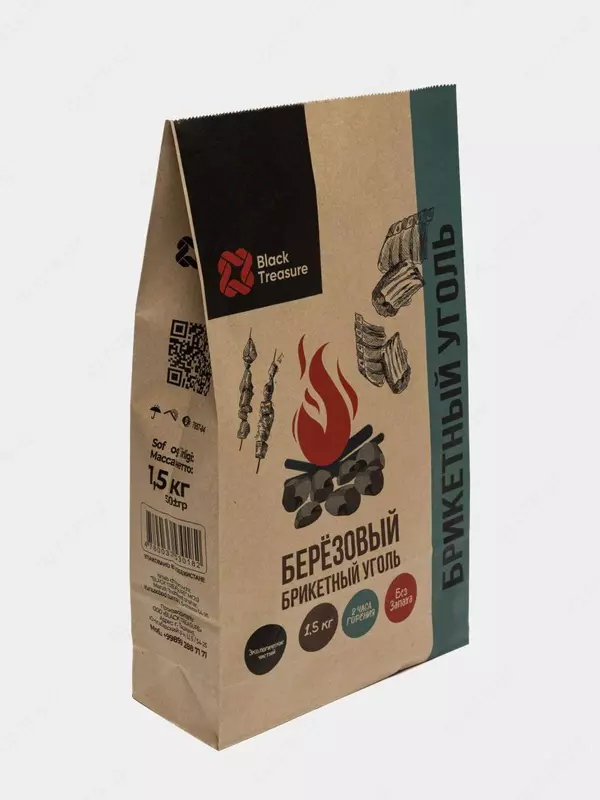 Березовый брикетный уголь 1