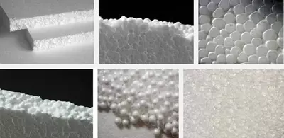 Пенопласт (вспененный полистирол ППС) плотность 6 кг/м3, 2х1.2х0.6 м