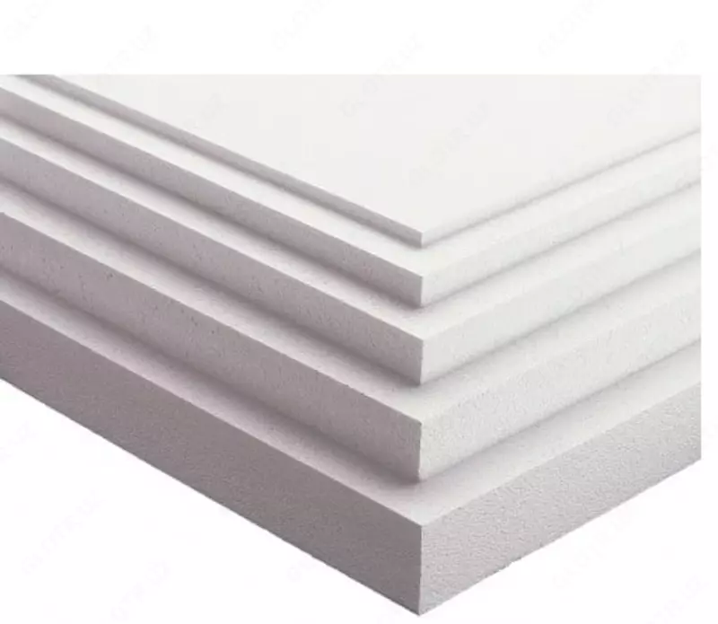 Ko'pikli plastmassa (kengaytirilgan polistirol EPS) zichligi 10 kg/m3, hajmi 1,44 m³