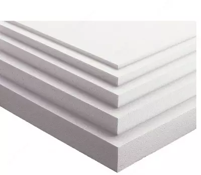 Ko'pikli plastmassa (kengaytirilgan polistirol EPS) zichligi 15 kg/m3, 2 x 1,2 x 0,6 m