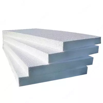 Ko'pikli plastmassa (kengaytirilgan polistirol EPS) zichligi 18 kg/m3, 2 x 1,2 x 0,6 m