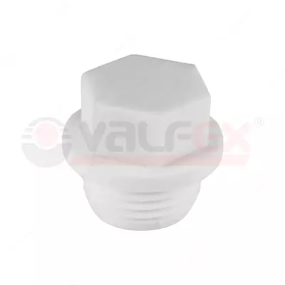 Заглушка резьбовая 25х3/4 (900/150) (Valfex) БЕЛАЯ