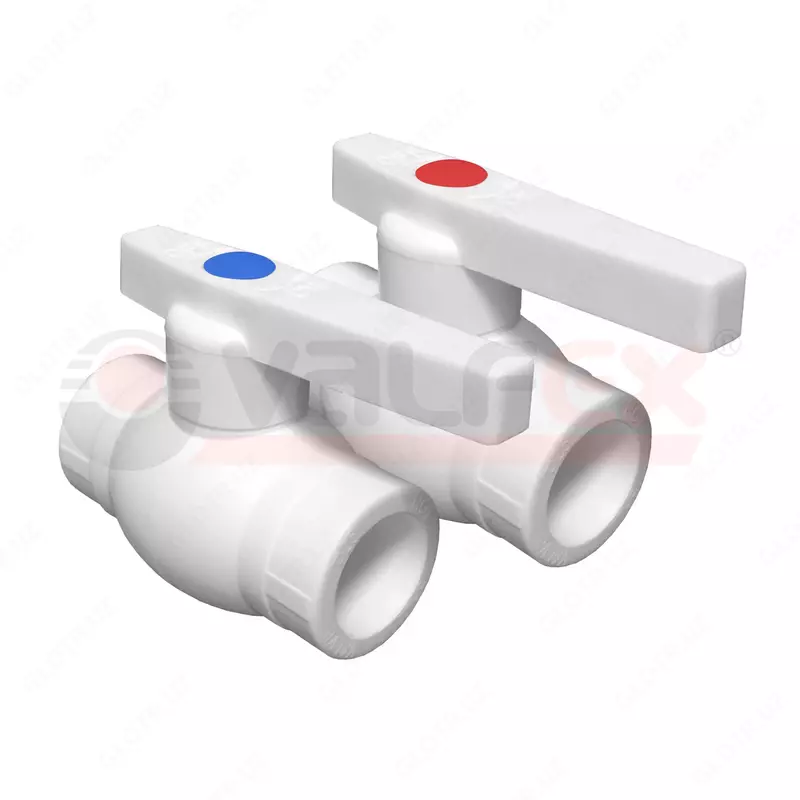 Кран шаровой 50 (8/2) (Valfex) ЗАВОД ВАЛФ-РУС БЕЛЫЙ