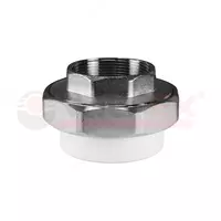 Муфта комб.разъём.(американка) с внутренней резьбой  50x1 1/2" (25/5) (Valfex) БЕЛАЯ