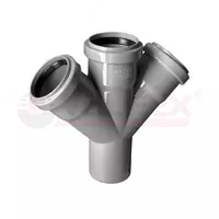 Krestovina 110/110/110×45° ichki kanalizatsiya (14) VALFEX