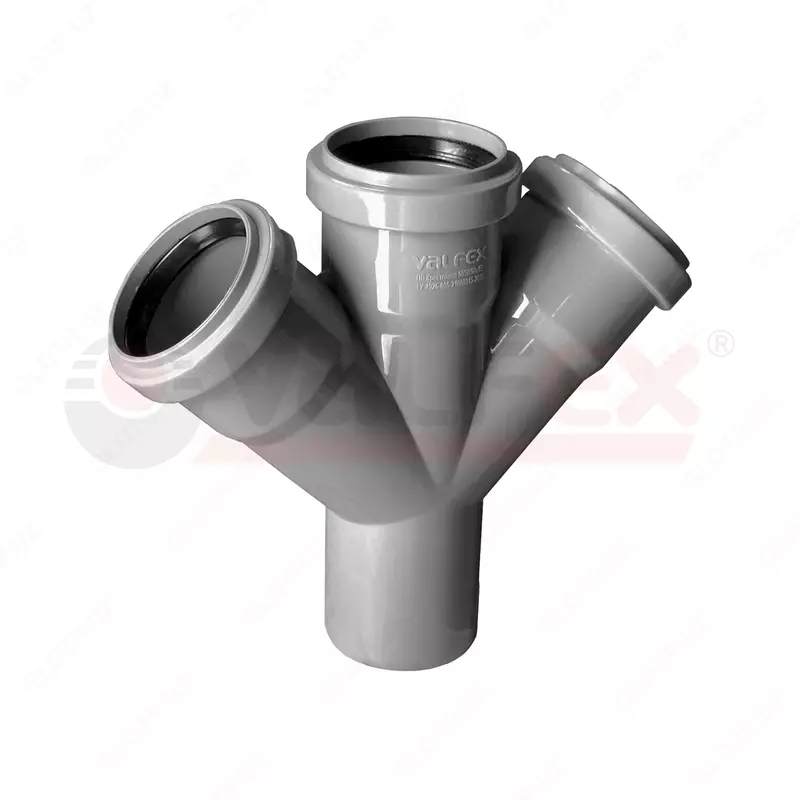 Крестовина 110/110/50×45° для внутренней канализации (15) VALFEX