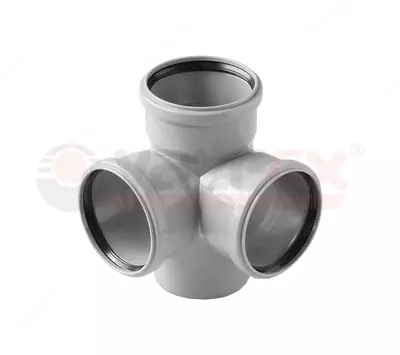 Крестовина двухпл.110/110/110 вн.канализ. (18) VALFEX