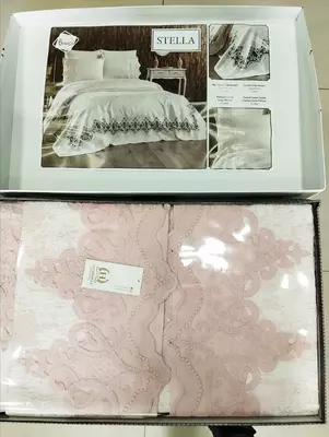 Комплект постельного белья с кружевом премиум-класса - 750 000 сум / шт.