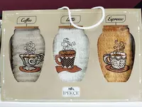 Набор кухонных салфеток в коробке 3 шт (40*60 см) - 75 000 сум