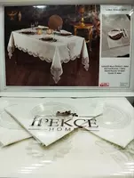 Набор скатерть и салфетки из льна - 620 000 сум