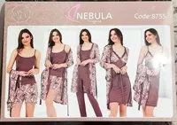 Комплект пеньюар и пижама 5в1