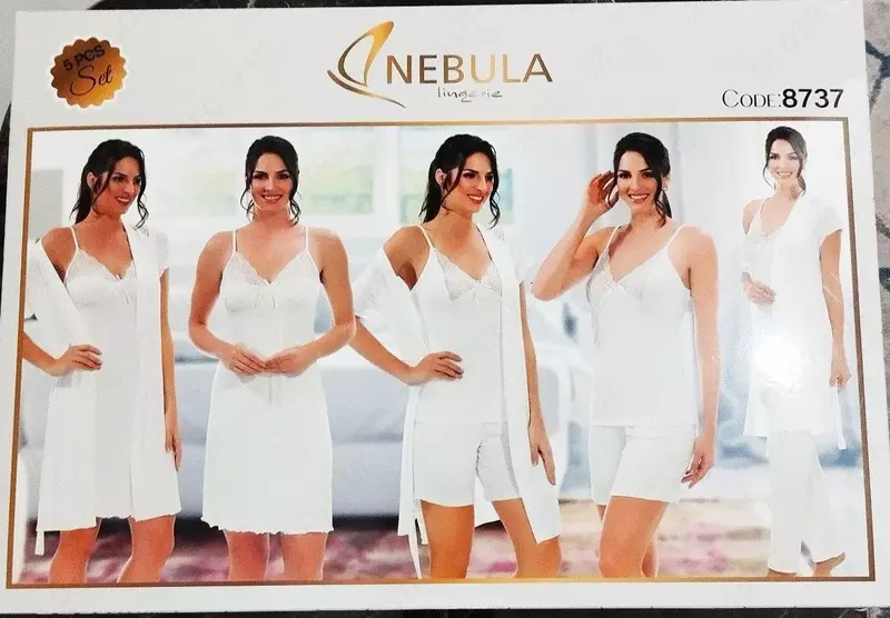 Комплект пеньюар и пижама 5в1 - 445 000 сум