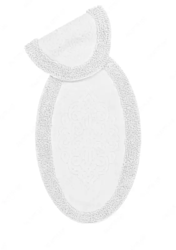 Набор ковриков для ванной и туалета (овальный)