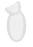 Набор ковриков для ванной и туалета (овальный)