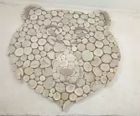  Можжевельное панно Голова медведя для бани и сауны - 