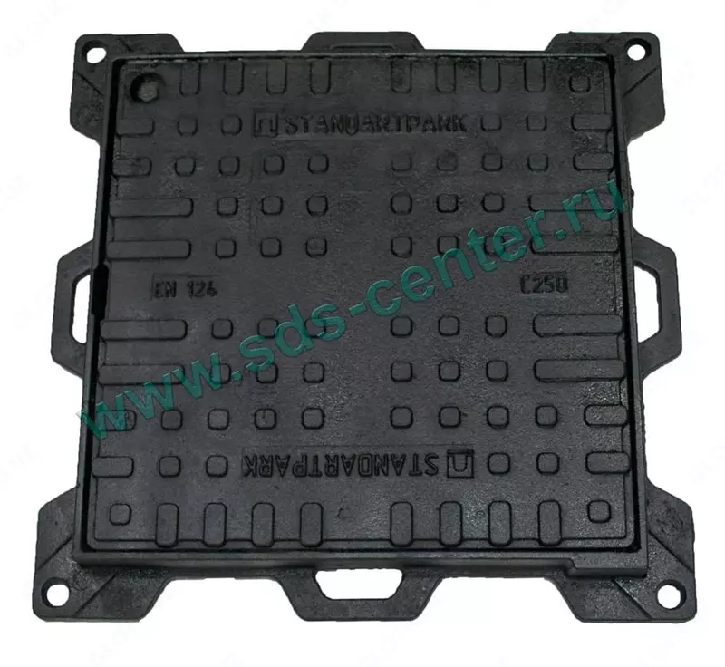 Люк Standartpark чугунный квадратный 600х600