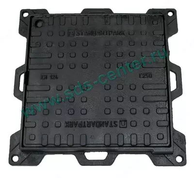 Люк Standartpark чугунный квадратный 600х600