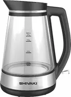Электрический чайник 1.8 л. "Shivaki" KE-5816B (Стеклянный) Черный/Серебристый