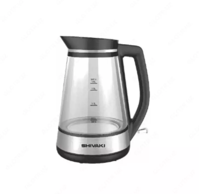 Электрический чайник 1.8 л. "Shivaki" KE-5816B (Стеклянный) Черный/Серебристый - 311 044 сум