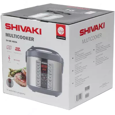 777 610 сум / упаковка Стальная Мультиварка "Shivaki" MC-M25