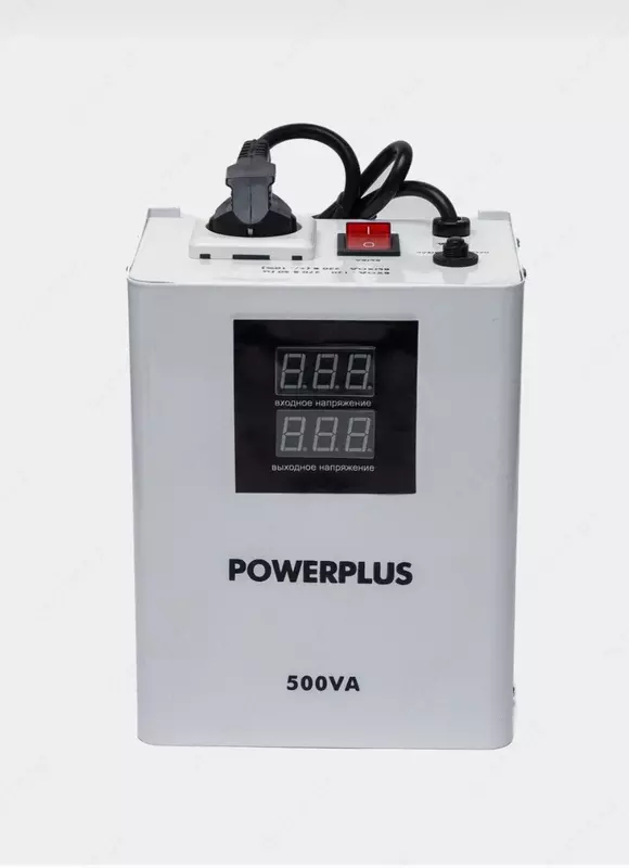Cтабилизатор напряжения релейный POWERPLUS 500ВА (500W): ГАРАНТИЯ - 1 год - по запросу