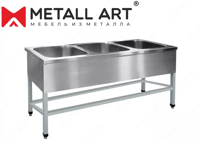 Мойка нержавеющая 3 секционная