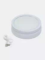 Косметическое Зеркало круглое с подсветкой настольное для макияжа Только в розницу