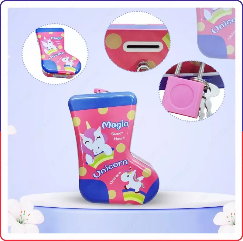 детская копилка с замком