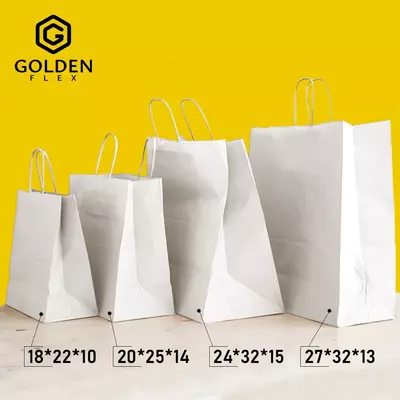 Крафт пакет упаковка бумажный пакет Флексопечать бумажной продукции Только в розницу