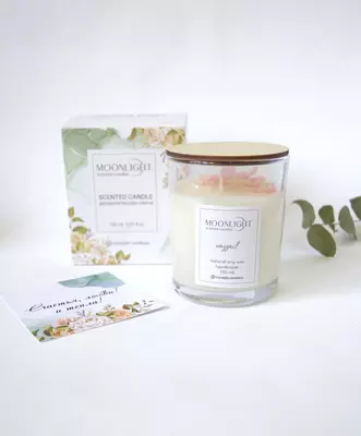 Ароматическая соевая свеча в стакане «Орхидея»