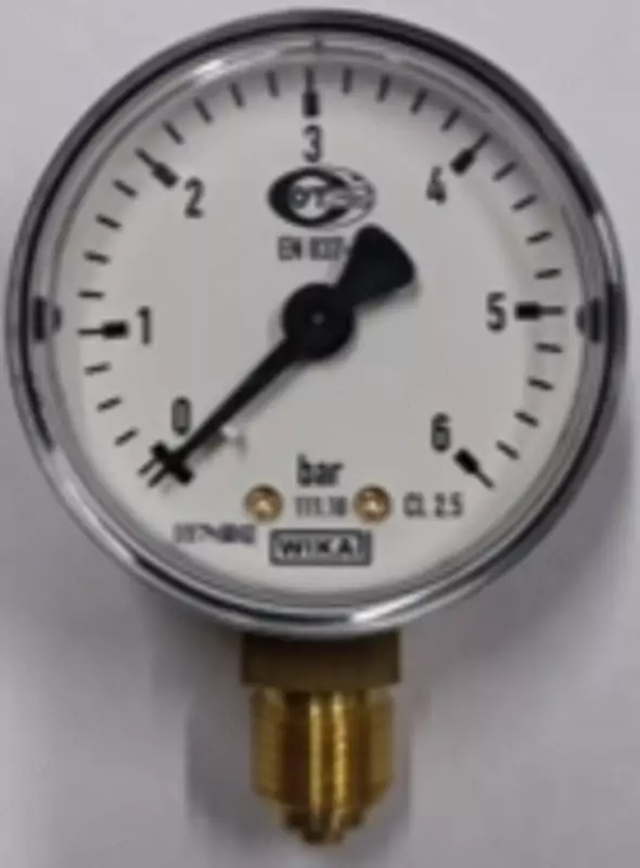 Манометр WIKA с трубкой Бурдона