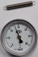 Бим-ий термометр WIKA для отопительной техники Модель: A46. d- 63 мм 0 °C ... 60 °C