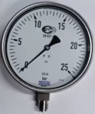 Манометр WIKA с трубкой Бурдона