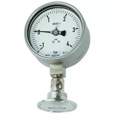 Манометр по стандарту EN 837-1 с установленным мембранным разделителем WIKA Модель DSS22F