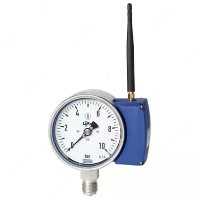 Модели ПГВ23.100 Манометр с трубкой Бурдона с беспроводной передачей WIKA