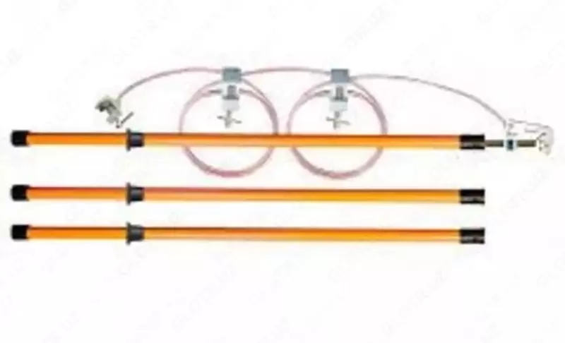 Заземление переносное подстанционное ЗПП-15-3/3-35 с тремя штангами