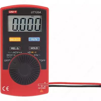 от 495 612 сум / шт. Мультиметр цифровой карманный (автодиапазон) UNI-T UT120A