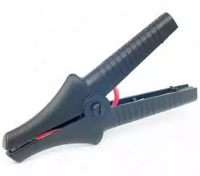 Зажим "крокодил" WAKROBL32K09 изолированный черный K09 11 кВ