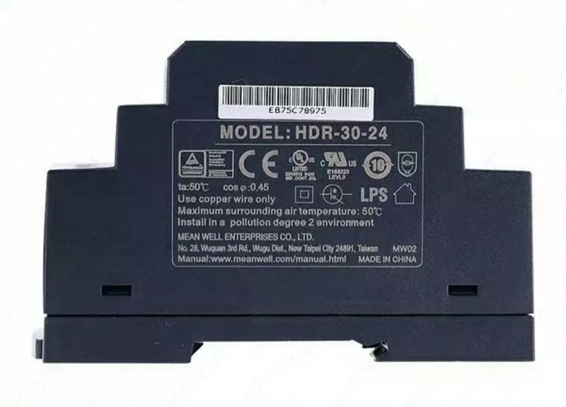 Блок питания MEAN WELL HDR-30-24 - 229 000 сум