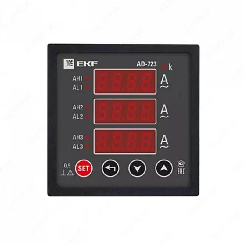 Амперметр AD-963 цифровой на панель (96х96) трехфазный EKF PROxima - от 2 200 000 сум