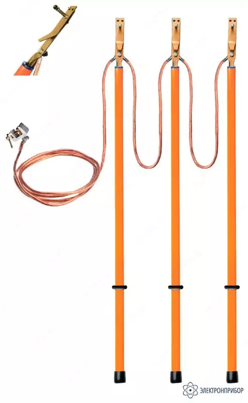 ЗПЛ-10-1/1-35 — заземление переносное линейное однофазное (фазный зажим прищепка)