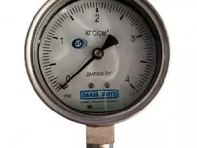 Vibratsiyaga chidamli bosim o'lchagich DA8008-VU (-1…+24kgf/sm2)