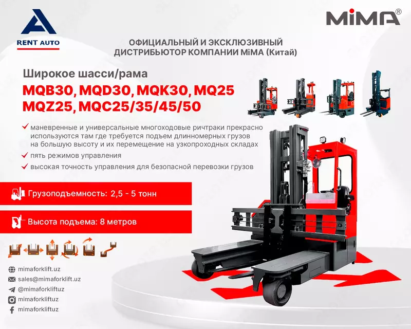 Широкий ассортимент ричтраков MiMA серии MQ
