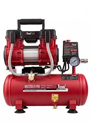 1 167 413.2 сум / шт Компрессор коаксиальный безмасляный NUMBER ONE NAC1200/9-PRO