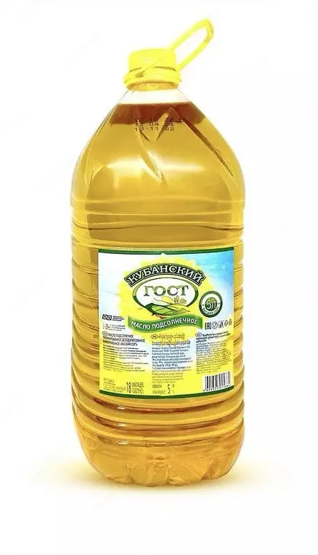   Kungaboqar yogi Kuban GOST tozalangan  yuqori sifatli  1l