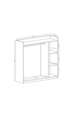 QATLI Ochiq Shkaf/SHIROB - DOLCE MOBILYA SAN VE TIC LTD STI
