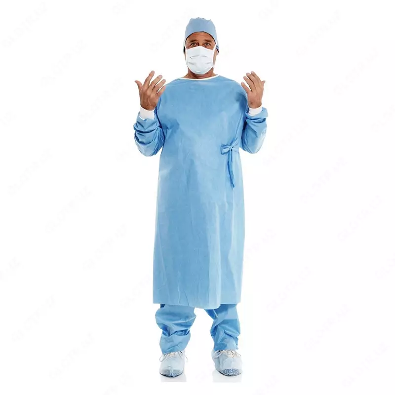 Bir martali ishlatiladigan jarrohlik xalat